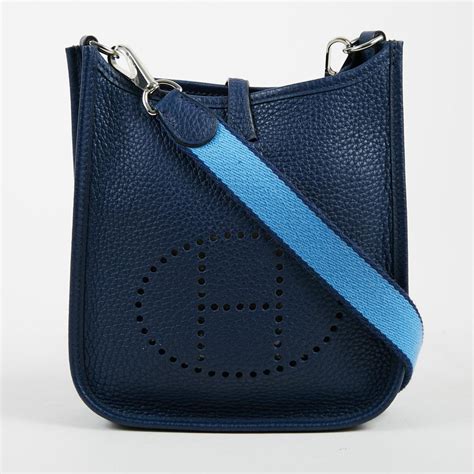 blue hermes crossbody bag